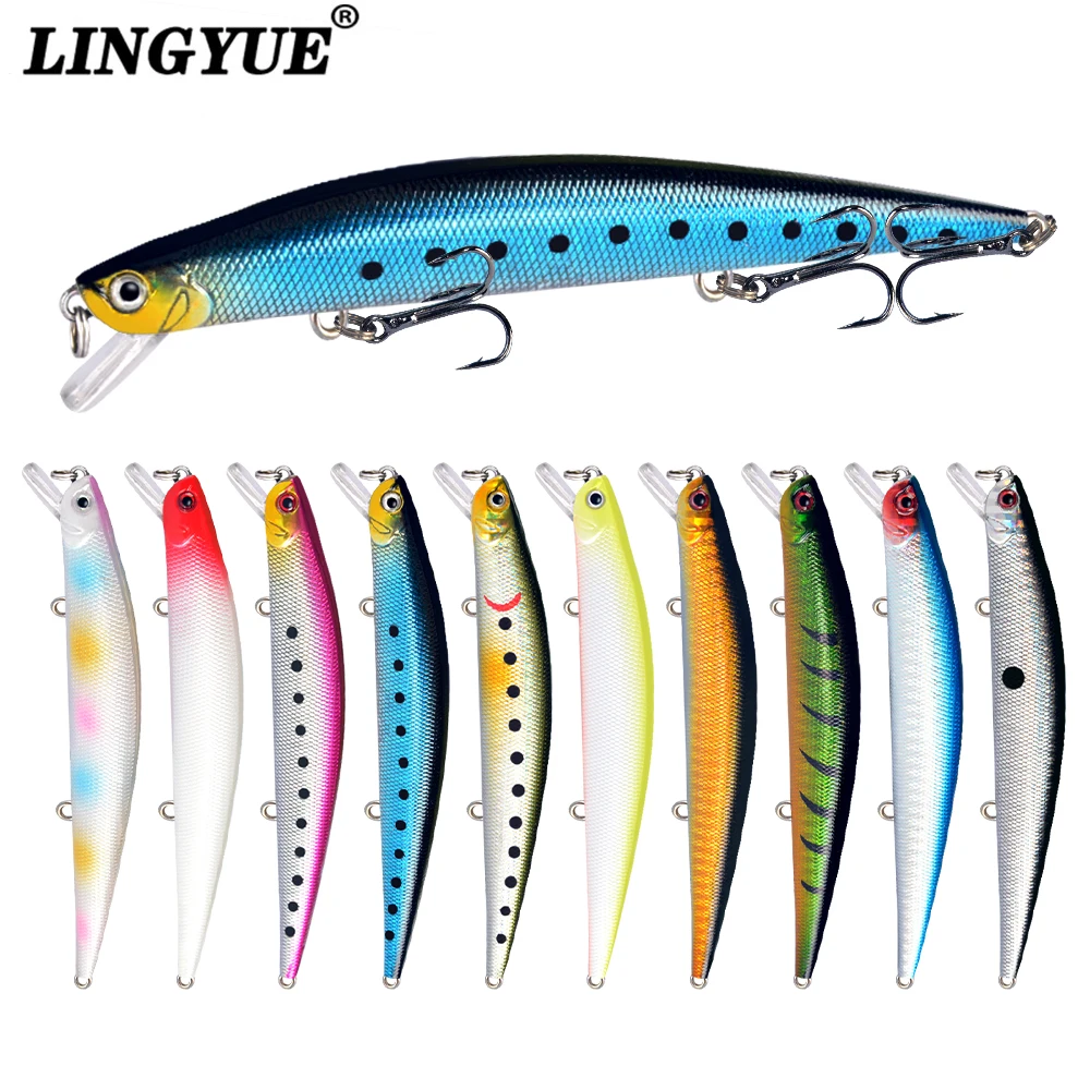 1pc Fishing Artificial Bait Floating Minnow Wobbler Jerkbait