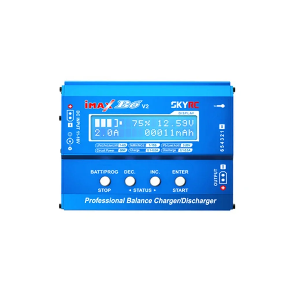 

Original SKYRC IMAX B6 V2 Balance Charger Discharger 6A 60W For Mavic TB4X NiMH NiCD LiHV NiCd PB Li-ion Battery Charger