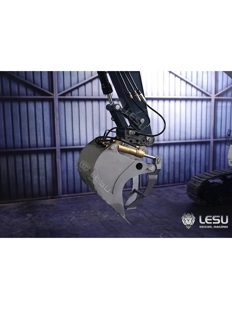 Metall-Greifkorb für 1/14 LESU RC Hydraulikbagger Et30H Aoue Et26 Outdoor-Spielzeug TH19605 LKW DIY Zubehör Spielzeug – Detail 9