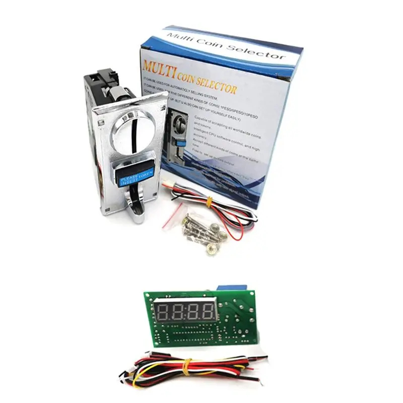 

Multi-Currency Coin Acceptor Time Control Board Massage Chair Washing Machine Time Control Box Accessories Eco-Friendly