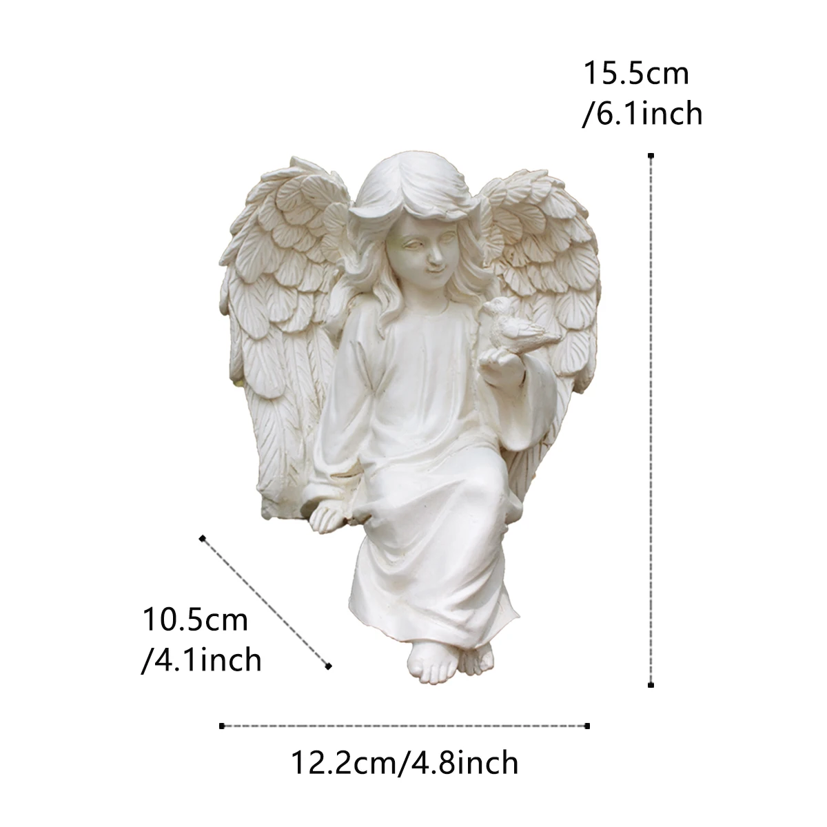 1PC/Angel Girl Wing Ornament - Resin Crafts - Home Decoration Outdoor Garden Statues - European and American Decorative Statues