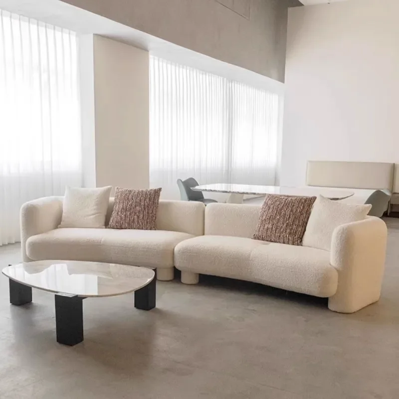 Postmodern White Living Room Sofa L Shaped Designer Memory Foam Living Room Sofas Service Lounge Nordic Muebles Trendy Furniture