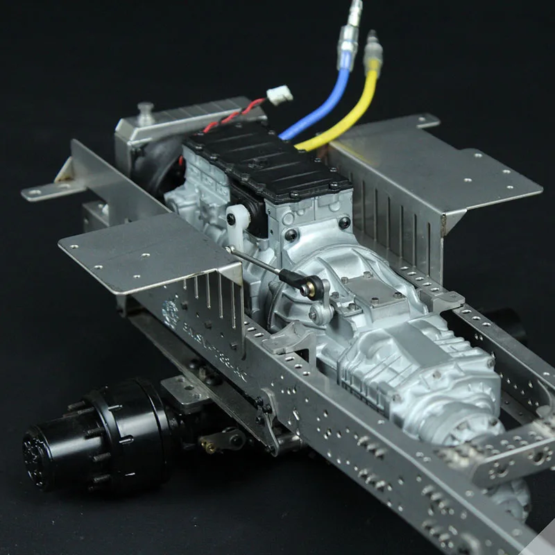 Für 1/14 Tamiya RC Truck SCANIA 770S R620 VOLVO Arocs MAN TGX Auto Metall Edelstahl 2-etagige Bodenplatten Zubehör