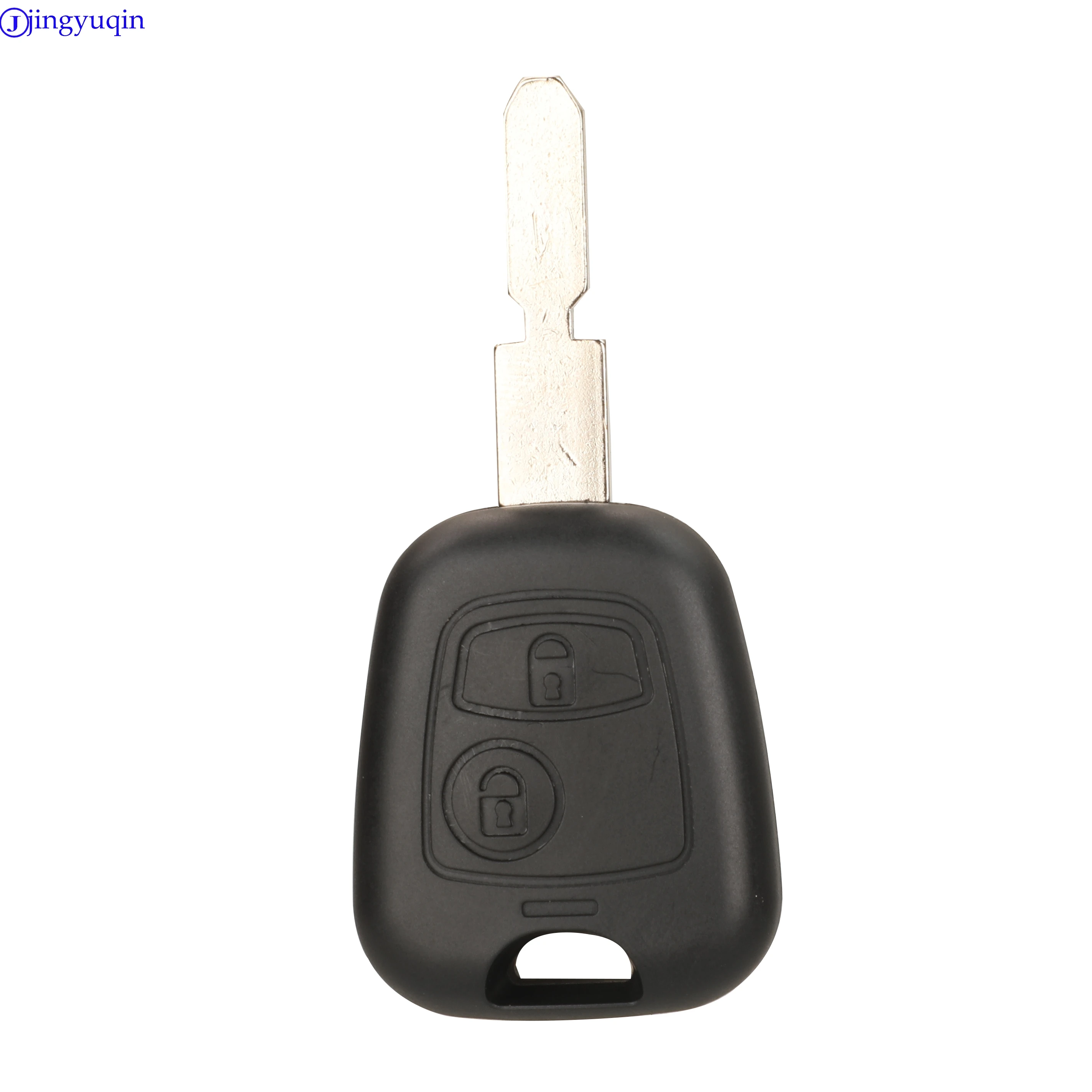 Jingyuqin Nieuwe 2 Knop Afstandsbediening Sleutelhanger Controller Voor PEUGEOT 107 206 Toyota Aygo Citroen C1 C3 433MHZ Met ID46/ID70 Chip