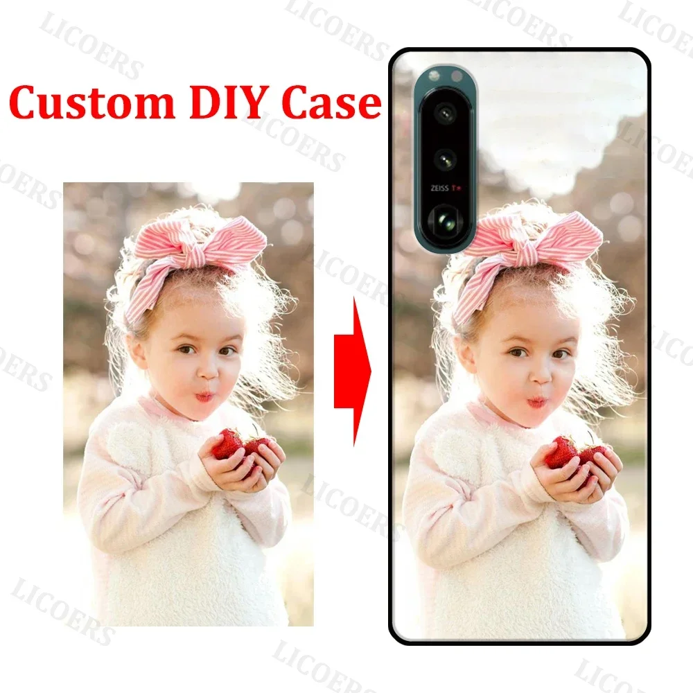 DIY Case for Sony Xperia 5 10 1 VI V IV III II ACE Pro-I Cover Custom Print Photo Name Soft Matte Silicon Shockproof Shell Funda