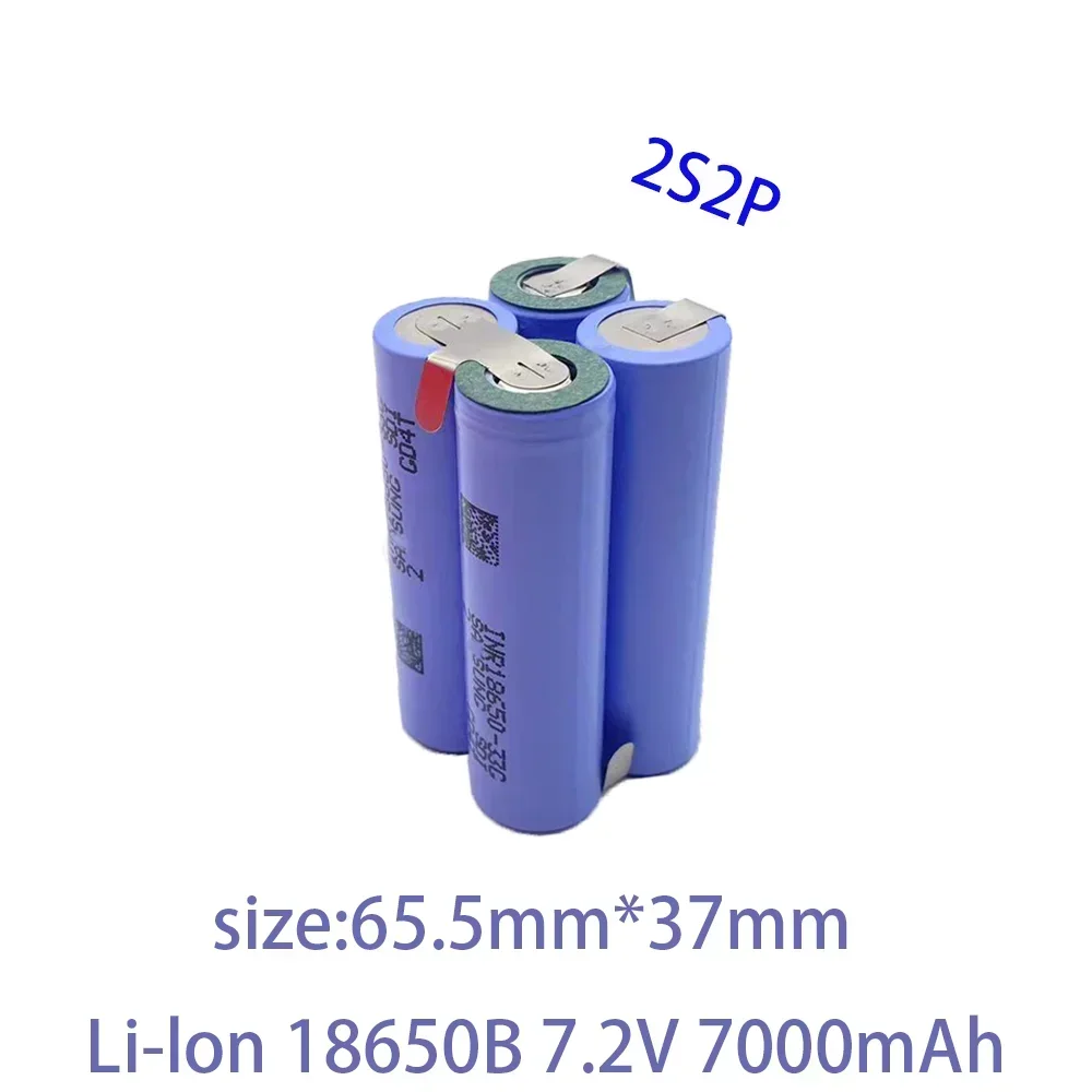 MKEPA 2S1P 2S2P 3S1P 3S2P 4S2P 5S2P 7.2V 10.8V 16.8V 18V 33G Rechargeable Li-ion Battery 18650 3500mAh 18V Screwdriver Battery