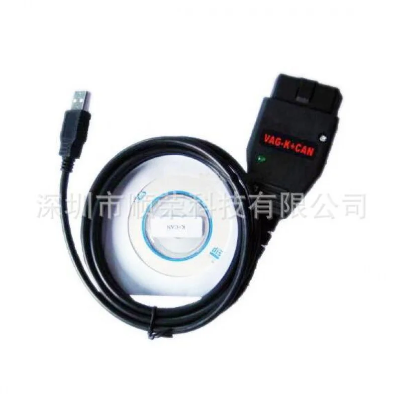 VAG K + CAN قائد 1.4 Obd2 أداة تشخيص الماسح الضوئي FT232RL قارئ رمز الرقاقة منع الحركة لأودي VW #5