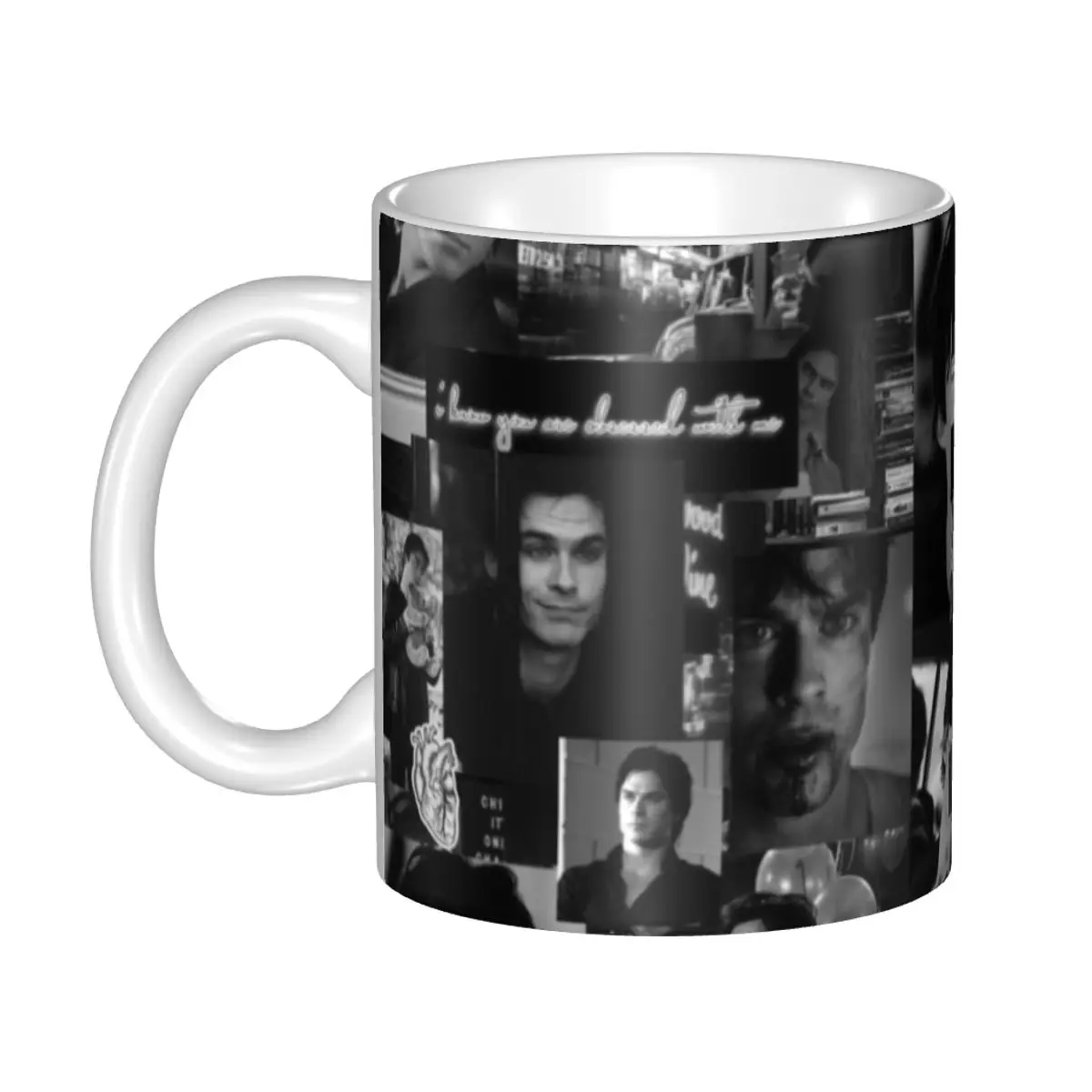Custom The Vampire Diaries Coffee Mug DIY Somerhalder Ceramic Mug Cup Creative Present