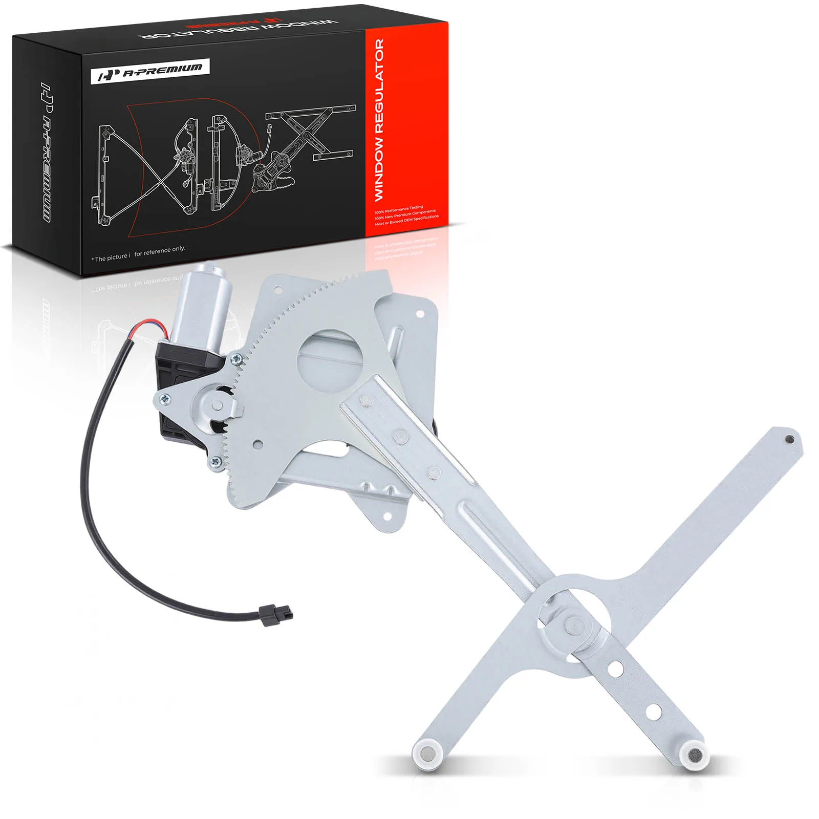 A-Premium Front Passenger Side Window Regulator with Motor for Chevrolet Blazer 1995-2005 S10 GMC Jimmy 1995-2001 Sonoma