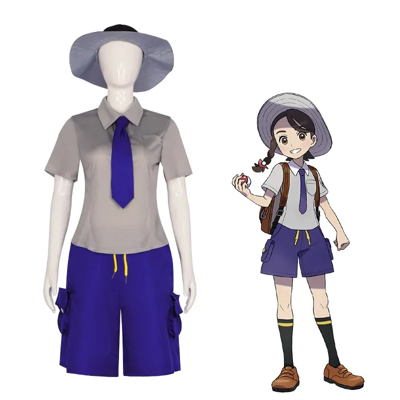 Scarlet And Violet Cosplay Costume Orange Academy And Grape Academy Uniform Game Cute Girl Set