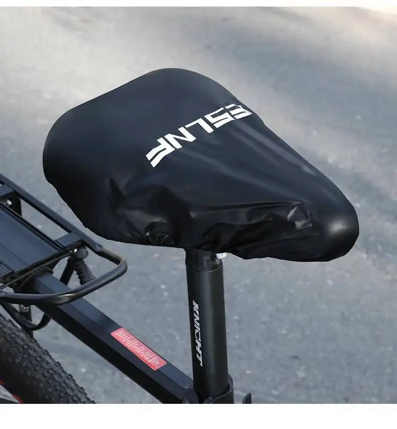 ESLNF Outdoor Wasserdichter Fahrradsattel-Überzug Regen- Staub- und UV-Schutz Fahrradkissen Regenschutz – Detail 10
