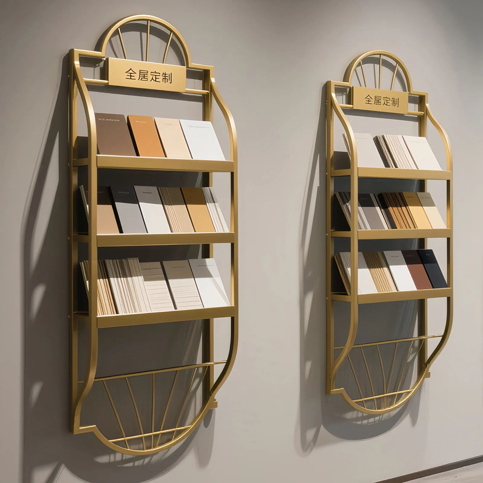 

Весь дом, цветная стойка для тарелок на заказ, алюминиевая решетка, стойка для образцов плитки, настенная вешалка, каменная витрина, шкаф для одежды