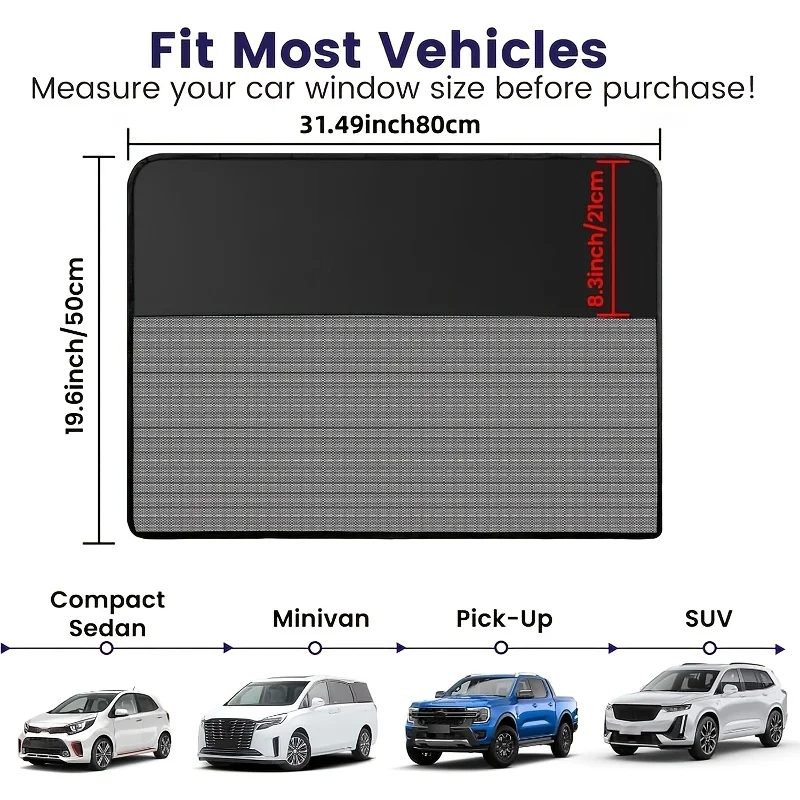 

Useful Car Sunshades Universal For Left Or Right Magnetic Car Sunshades For Automobile Side And Rear Windows/Sun Protection