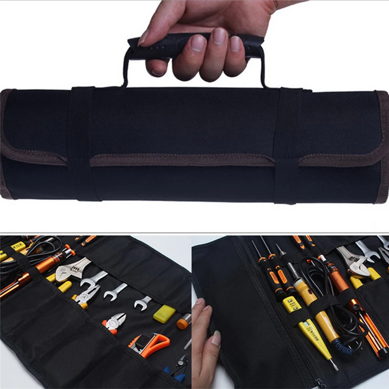 Multifunction Tool Transport Bags Practical Handles Oxford Canvas Chisel Roll Bags For Tool 3 Colors New Instrument Case