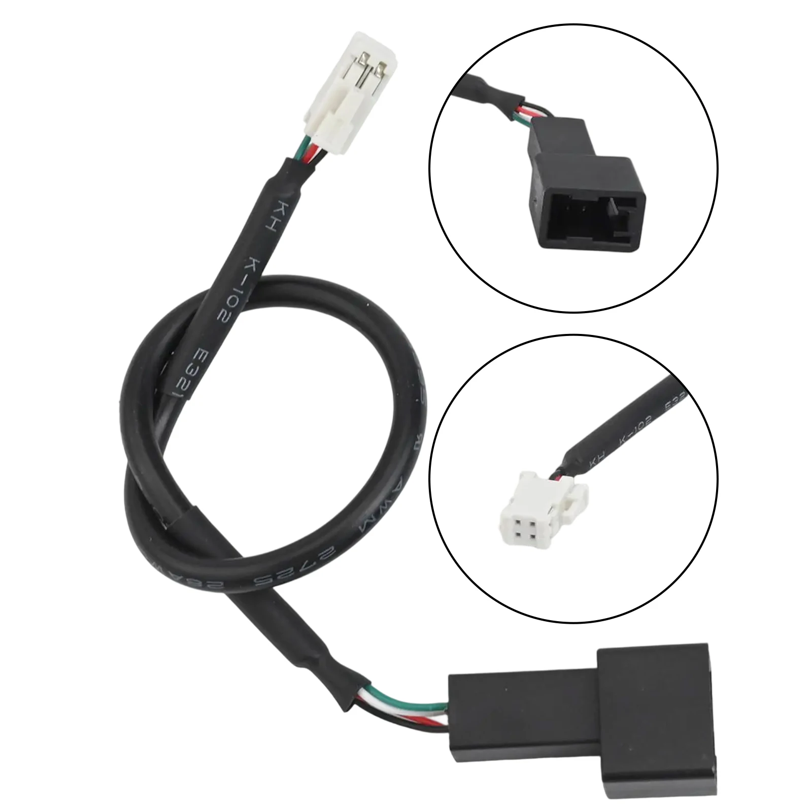 For Mitsubishi USB Conector Male To Female For Android Multimedia 4 Pin Black ABS 4Pin 20CM USB Female Cable Car Accessories