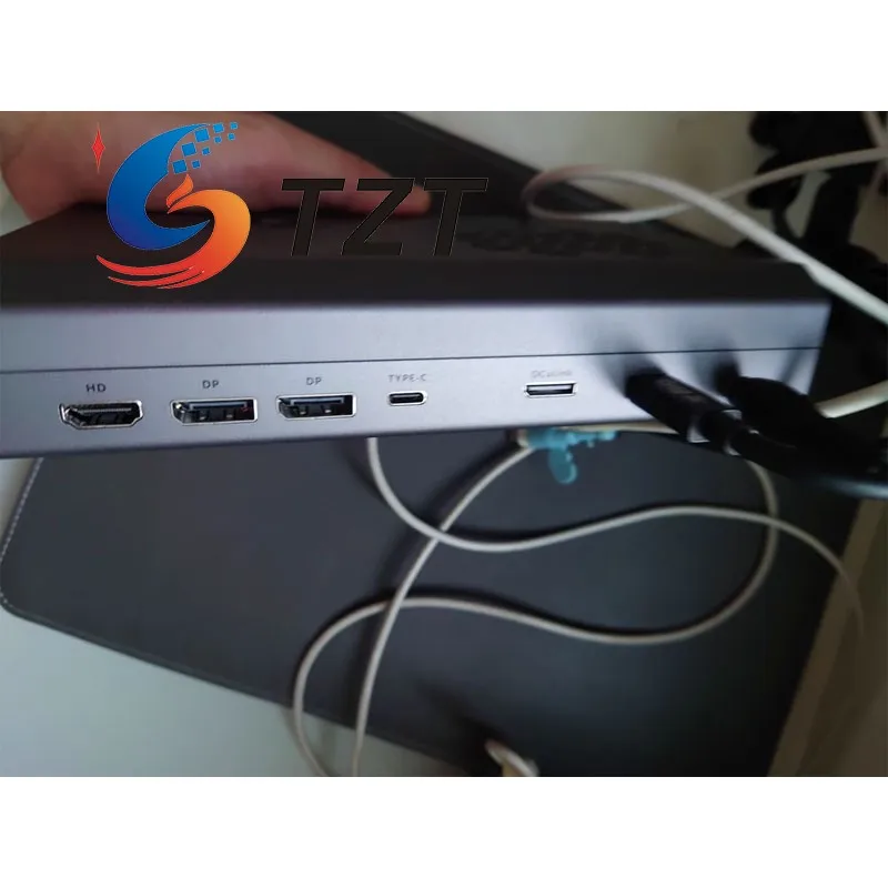 TZT T-bao RX-7600XT 8G VRAM قاعدة توسيع الرسم الخارجي عالية الأداء وحدة معالجة الرسومات حوض USB4 دعم 100 واط عكس التيار الكهربائي