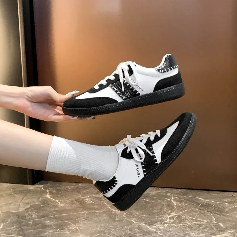 2025Frühling und Herbst, trendige Mode, Nähte, Design, Damen-Sportschuhe, lässig, rutschfest und verschleißfest, Zapatillas Mujer