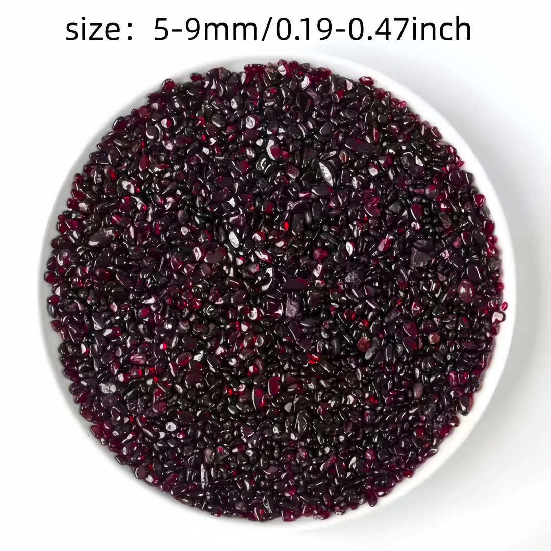 Natural Garnet Crushed Stone, Garden Decoration, Potted Filler, Vase Filler, Fish Tank Decoration Stone, Jewelry, Gift Giving view 5