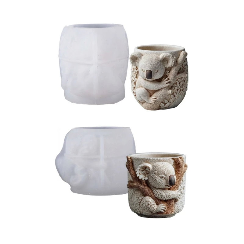Flexible Silicone Planter Mold for Crafts Jewelry Making Cement Art Projects