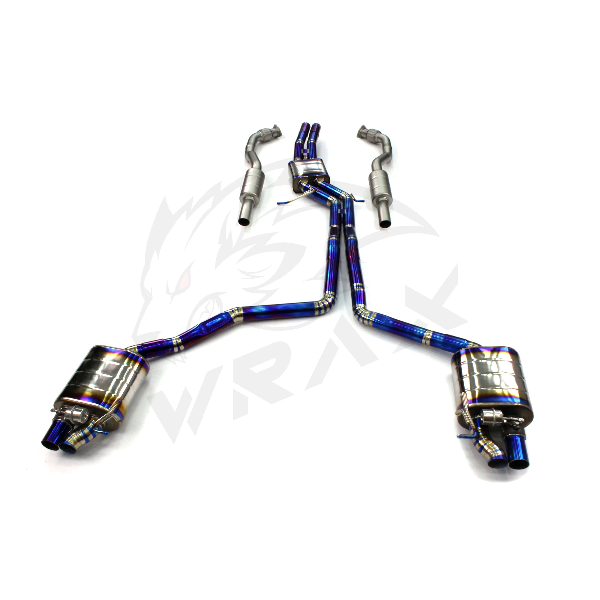 

WRAX (for Audi S6 S7 RS6 RS7 C7 with Valve Control Exhaust System) Auto Accessories Direct Fit Replacement Catback Exhaust Pipe