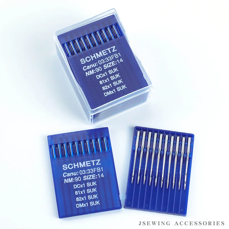 50 PCS DCX1 Schmetz Sewing Machine Needles For Industrial Overlock Machine DC*1 16x231, 81x1, 82x1,DMx1