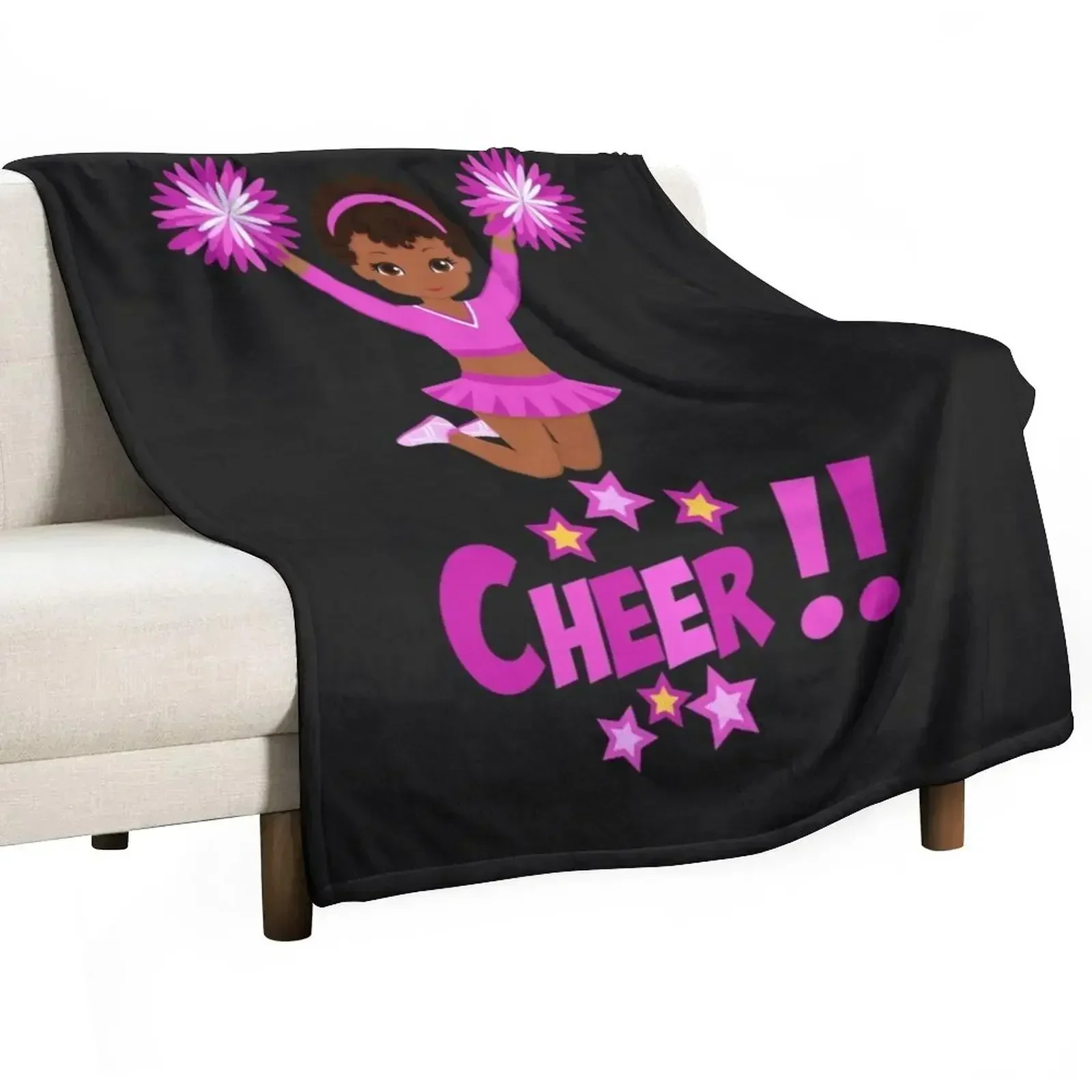 Cheerleader Throw Blanket Thermals For Travel Furry Loose Weighted Sofas Cute Blankets