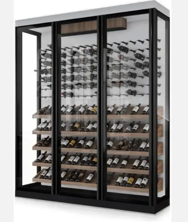 Good Price And Quality Stainless Steel Constant Temperature Wine Cabinet Integrated With The Living Room Wine Racks