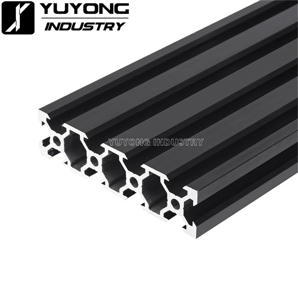 

2080 Black Anodized Smooth without cratch Al6063 v-slot rail aluminum profile on DIY 3D printer and engraving machine