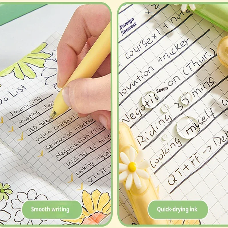 Fun 0.5mm Gel Pens Textured Rod Quick-dry Non-staining Ink Pen Ultimate Desk Toy for Anxiety Relief Unique Gift School Supplies