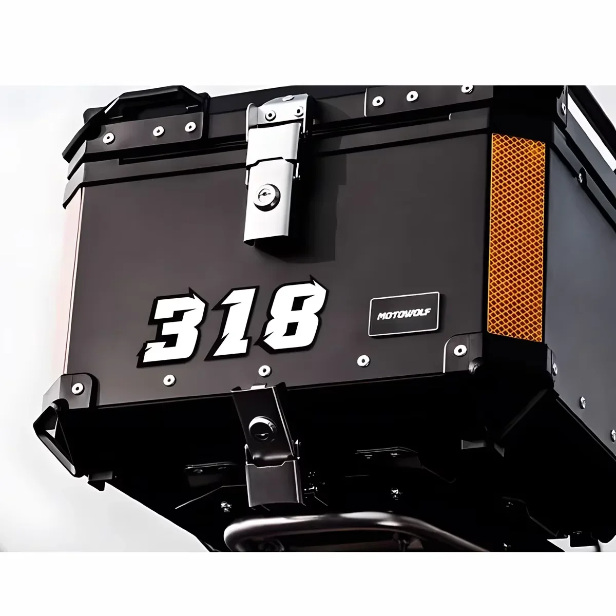 ISGTDRM 2 قطعة دراجة نارية سباق الأرقام العربية ملصقات DIY بها بنفسك تجديد عاكس قوس قزح ملصق عدد خوذة سيارة التصميم ثلاثية الأبعاد الشارات