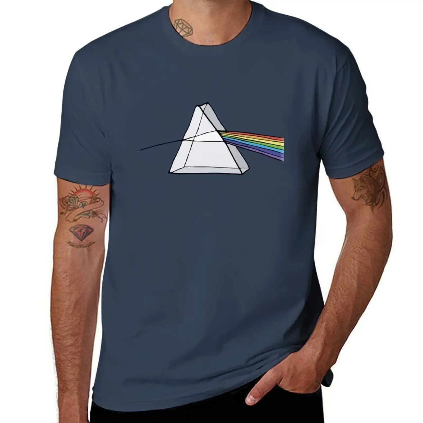 

triangle rainbow of T-Shirt Big and Tall Casual T-Shirt