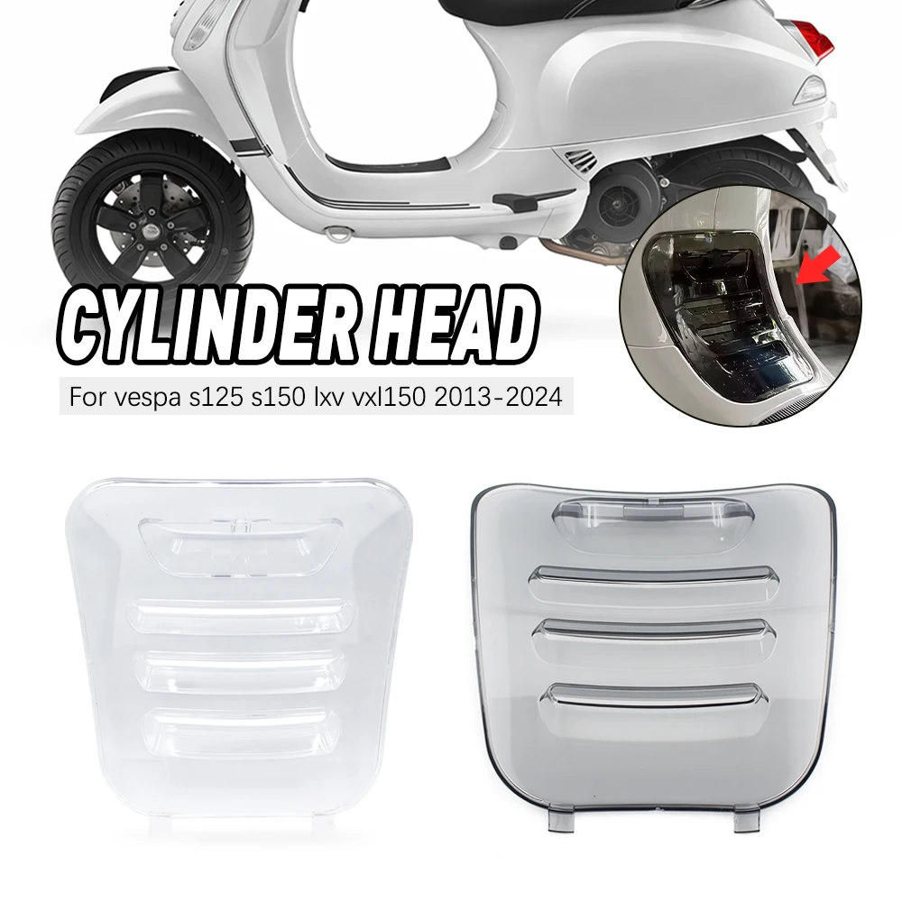 

ABS Cylinder Head Cooling Shield Dustproof Impact-Resistant Protector For VESPA 2013-2016 2017-2024 S125 S150 Motorcycle Parts