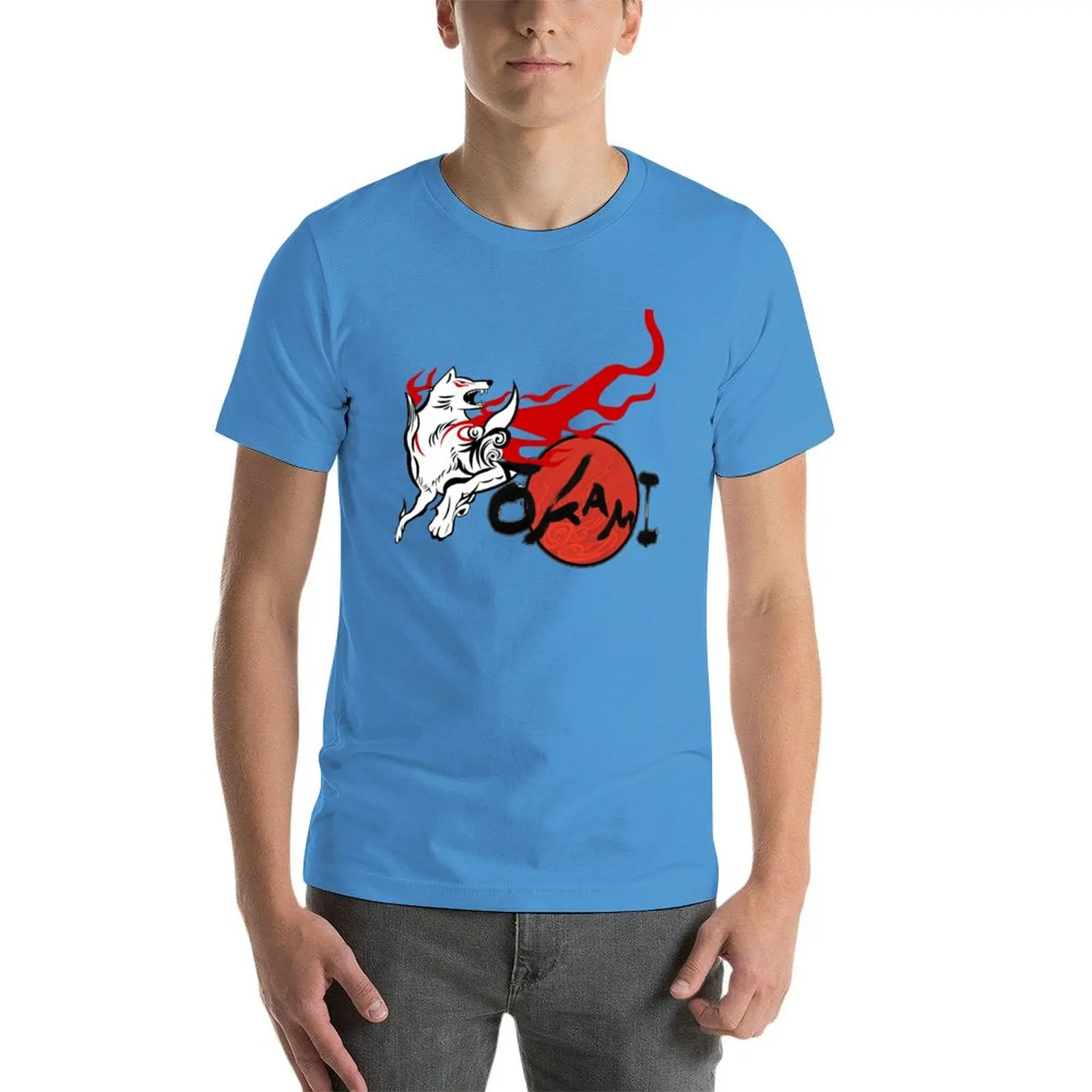 Neue Okami Aufkleber T-Shirt Anime Kleidung benutzer definierte T-Shirts Sommer Top ästhetische Kleidung Herren T-Shirt Grafik