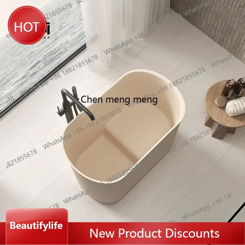 

zq10 Bathtub Independent Family Hotel B & B Small Apartment Bathroom Deep Soaking Sitting Bath