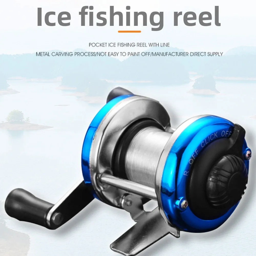 

Metal Construction Ice Fishing Reels Mini Size High Speed Fishing Spinning Reel Portable Use Smooth Fishing Casting Reel