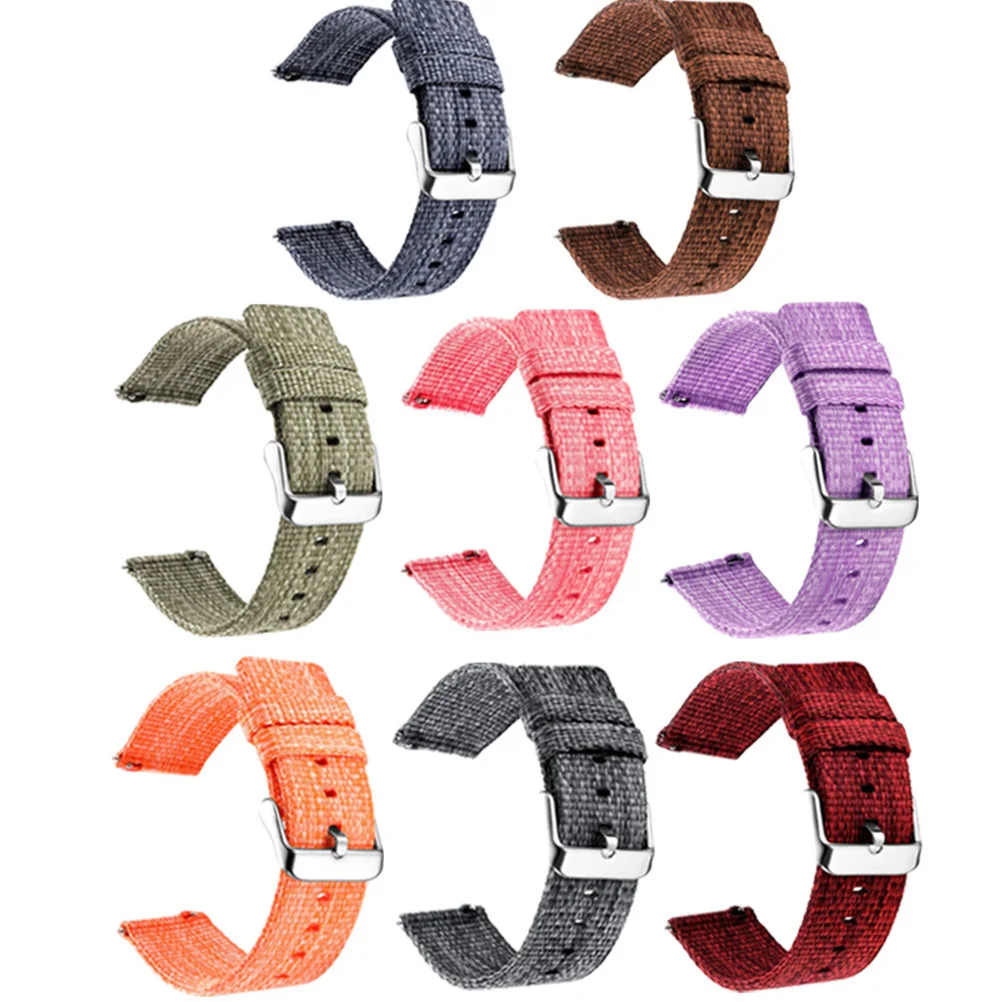 

Nylon Canvas Watchband Thick Durable Comfortable Skin Friendly for Gear S3 S2 Fashion Wristband Dark Grey Watch Band