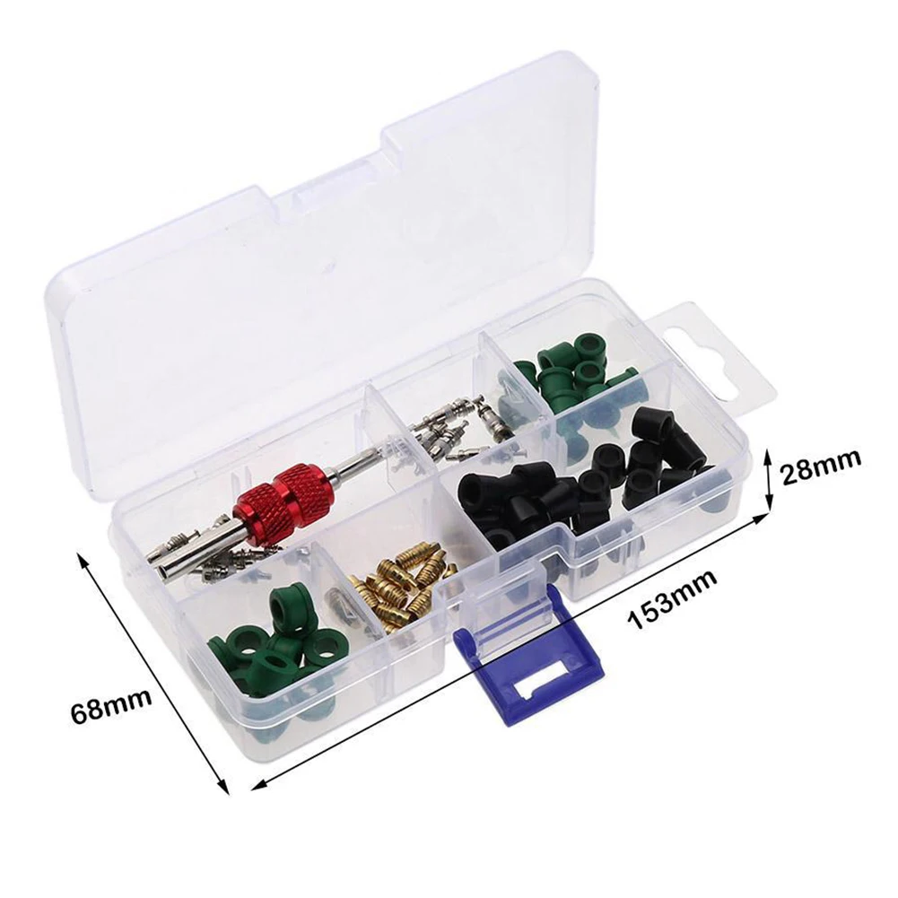 전문가용 71종 에어컨 수리 도구 세트 (고무 개스킷 및 밸브 코어 리무버 포함, 안정적인 에어컨 서비스 제공)