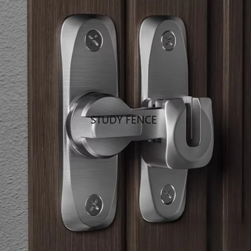 

1 шт. дверная защелка из цинкового сплава, 90/180 ° Защелка для двери, защелка для раздвижной двери, бытовая фурнитура, установка на винтах