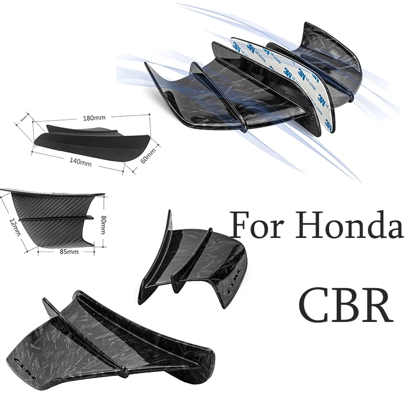 Fit For Honda CB650R CB1000 CB1000R CBR1100 CBR600RR CBR900RR CBR 600RR/1000RR Motorcycle Winglet Aerodynamic Wing Kit Spoiler