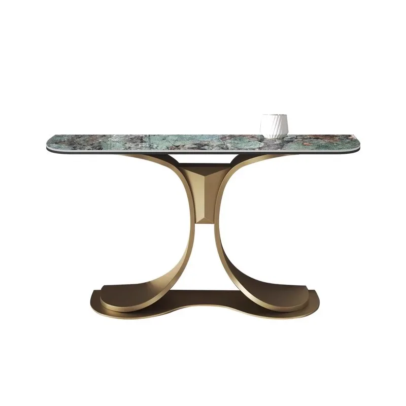 

Light luxury marble entrance table, entrance cabinet, modern simplicity against the wall, Italian rock slab end view table