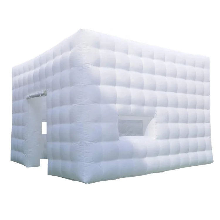 

Whrtie or Black Adversting Inflatable Night Club Inflatable Led Lighting Enclosure Inflatable Photo Booth With Led Light