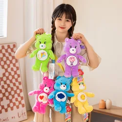 Care Bear Cartoon Plush Shoulder Bag Girls Boys School Mini Backpack Kawaii Bear Stuffed Outside School Bags Birthday Gift