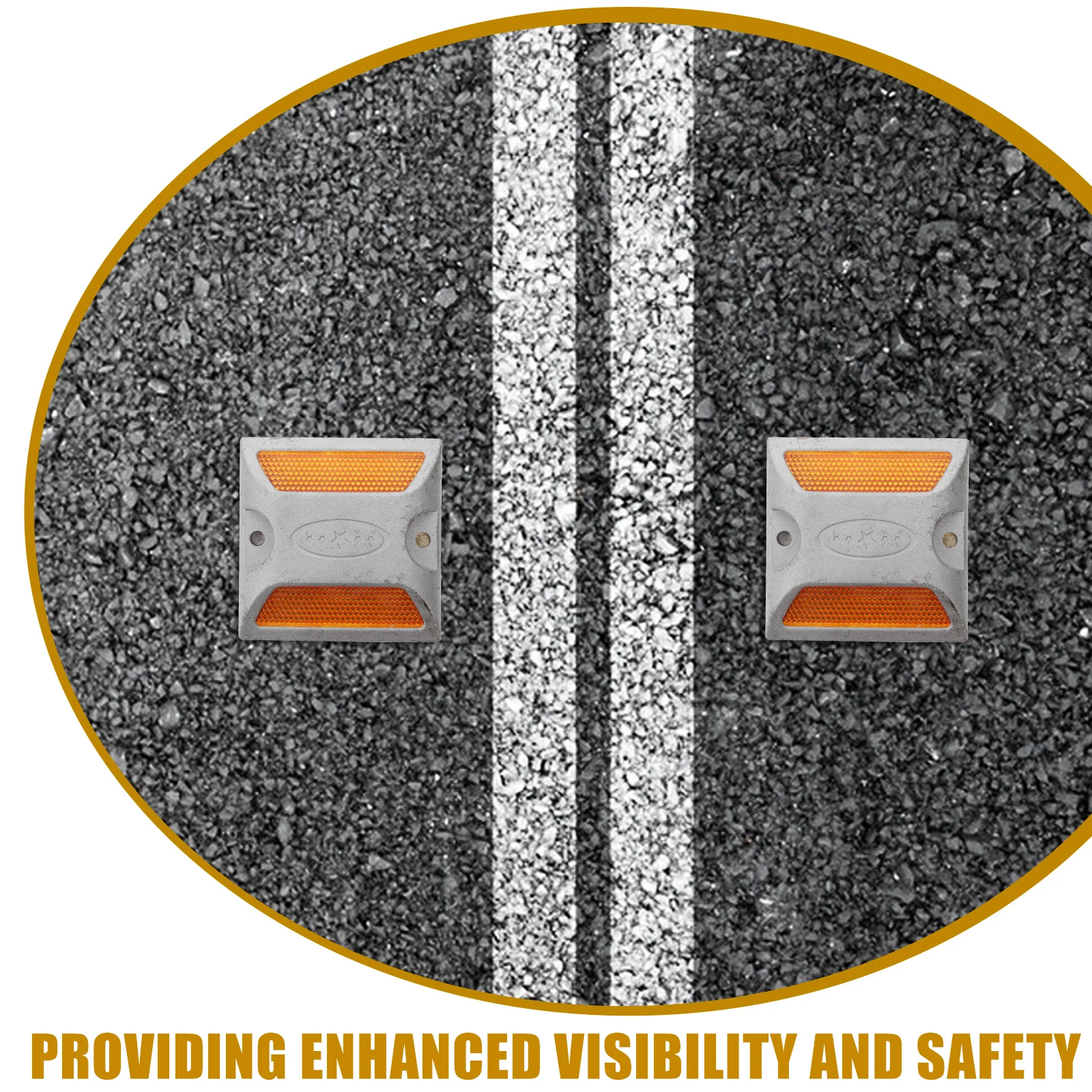 2 قطعة مربع ل عاكسات الطريق درب عاكسات السيارات المعدنية مقطورة صندوق البريد سيارة الوفير الجانب الخلفي علامات عاكسة السلامة #5