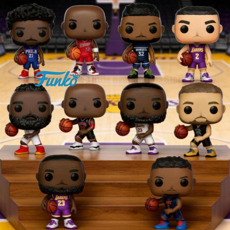 Funko POP NBA LeBron James 53 Stephen Curry 95 NBA Michael Jordan # 54 # 56 Figura de acción de vinilo Regalo de Navidad para coleccionistas de la NBA