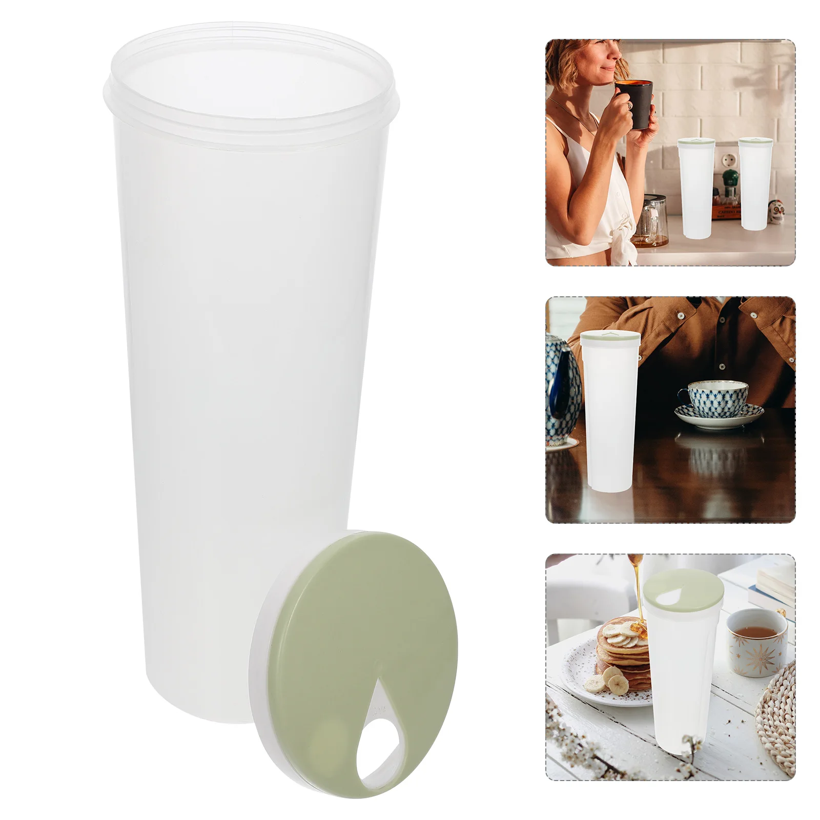 

2pcs Food Storage Box Transparent Kitchen Storage Jar Airtight Leak-Proof Container For Sugar Flour Rice Snacks Cereals Oats