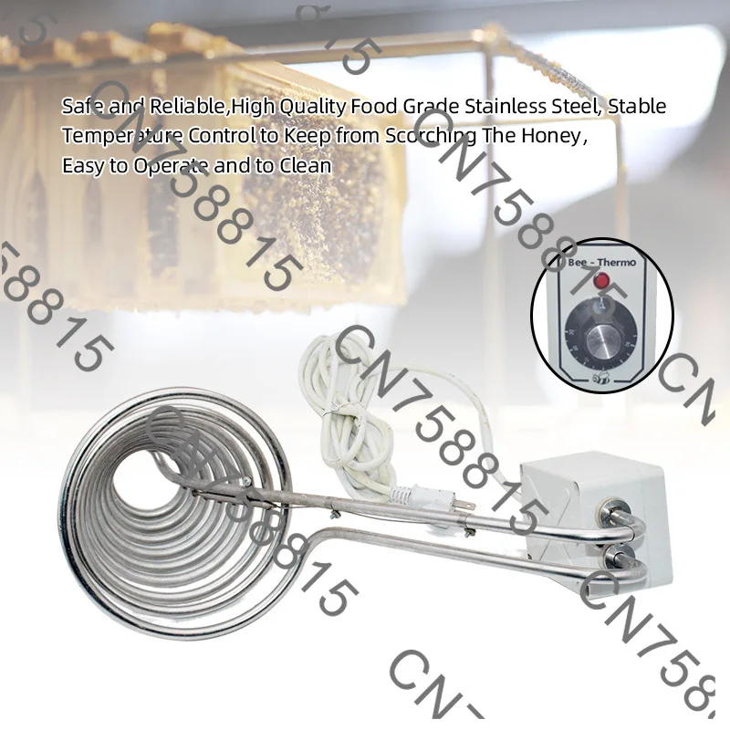 

Spiral honey melting device, bucket heating ring honey melting treasure, adjustable heating and heat preservation