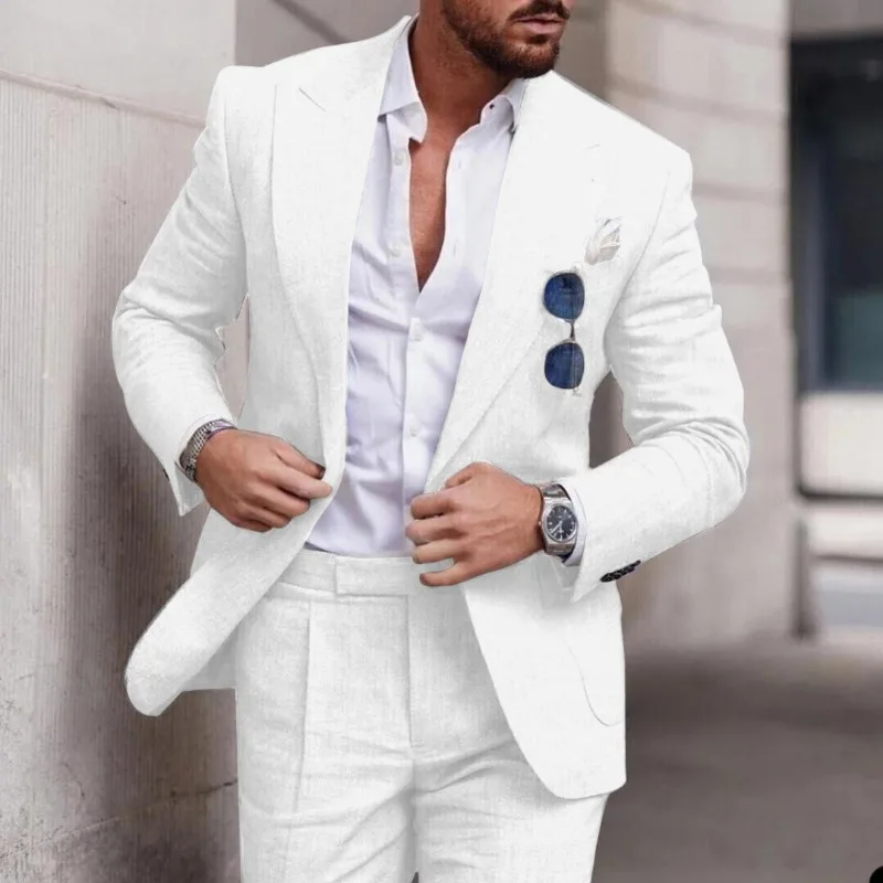 

Men Suit Dress Suit 2piece Business Casual Gentleman Banquet Handsome Suit