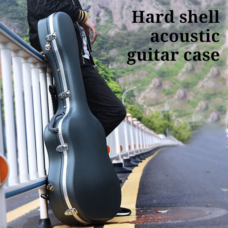 Large Size Thickened Guitar Storage Case Pressure-resistant Sponge Portable Shoulders Guitar Box Musical Instrument Accessory