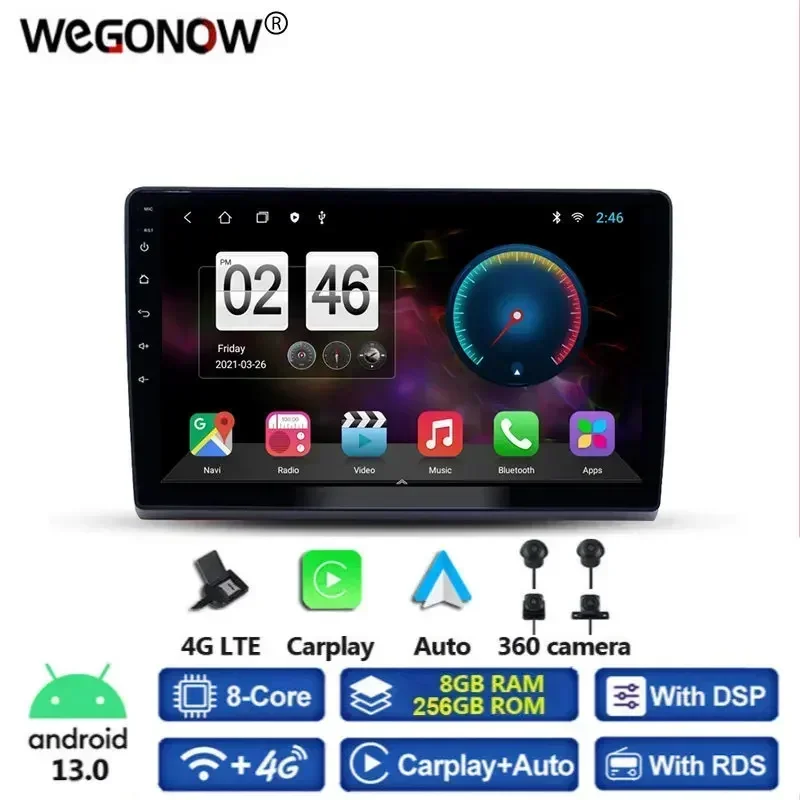 

HD 1080*720 8 ГБ + 256 ГБ 8-ядерный DSP Android 13.0 Автомобильный DVD-плеер GPS Карта WIFI Bluetooth 5.0 RDS Радио для Ford New Transit 2009-2019
