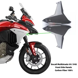 Front Side Panels For Ducati Multistrada V4 S Sport 2020-2023 Full Carbon Fiber 100%